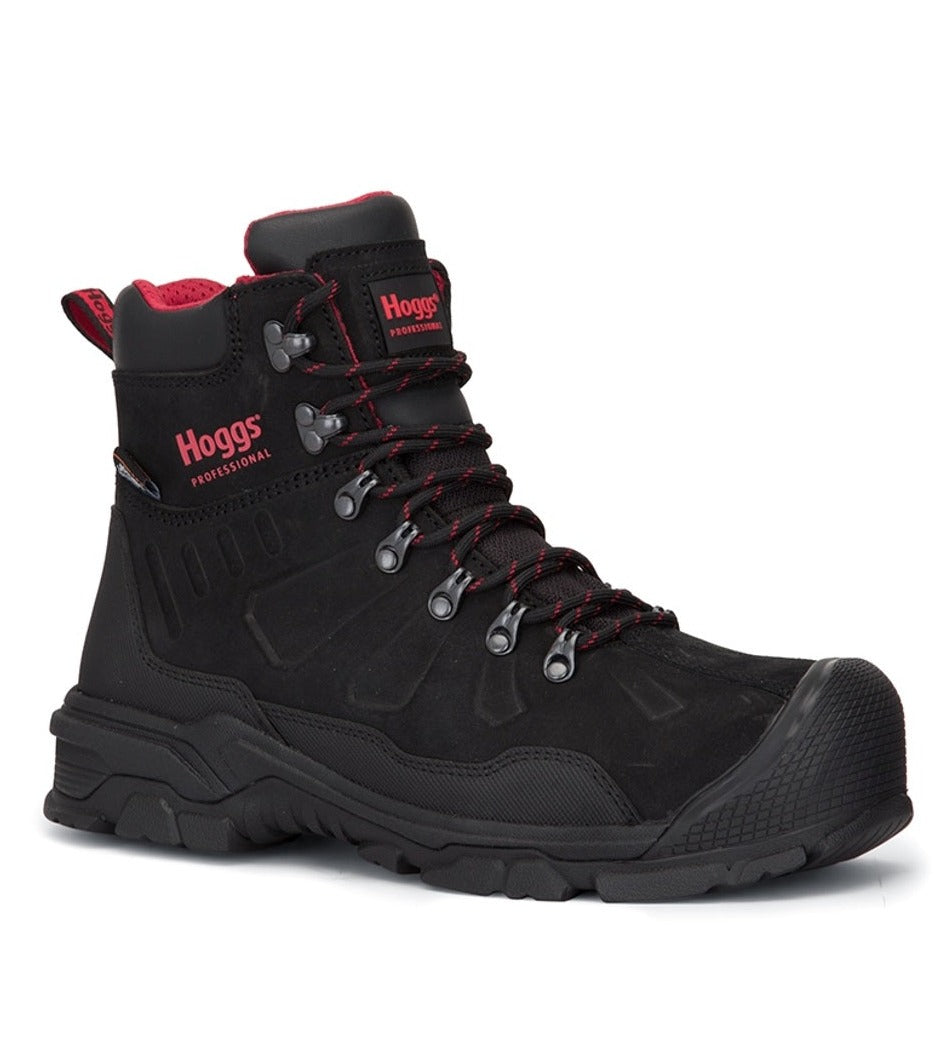 Hoggs of Fife Poseidon S3 Safety Lace-Up Boot in Black Nubuck 