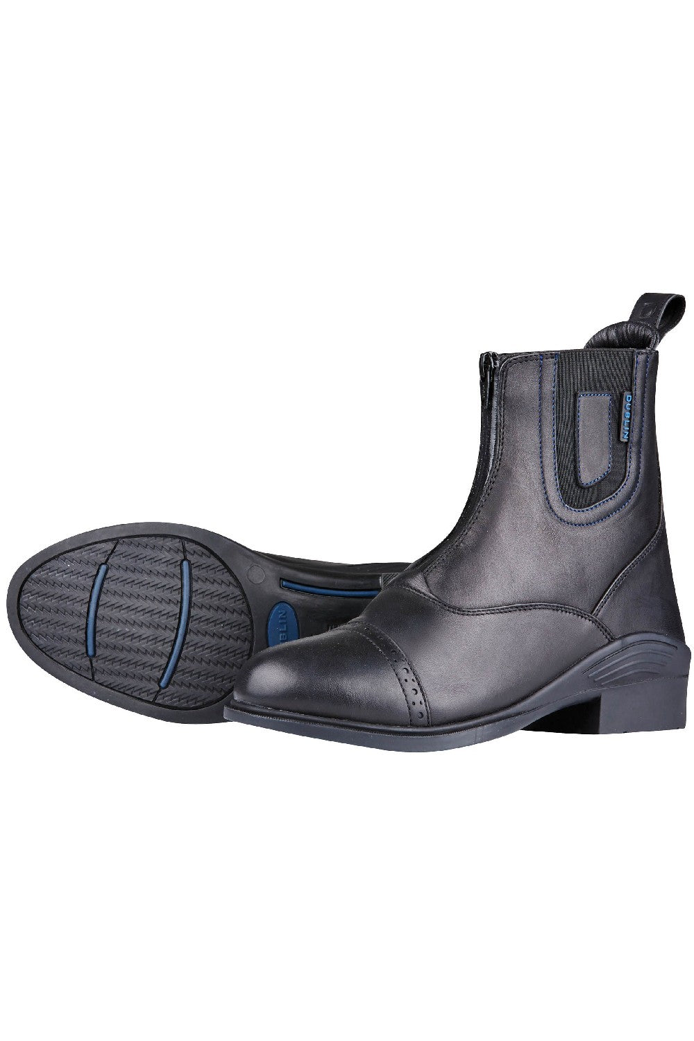 Dublin Evolution Zip Front Waterproof Paddock Boots in Black