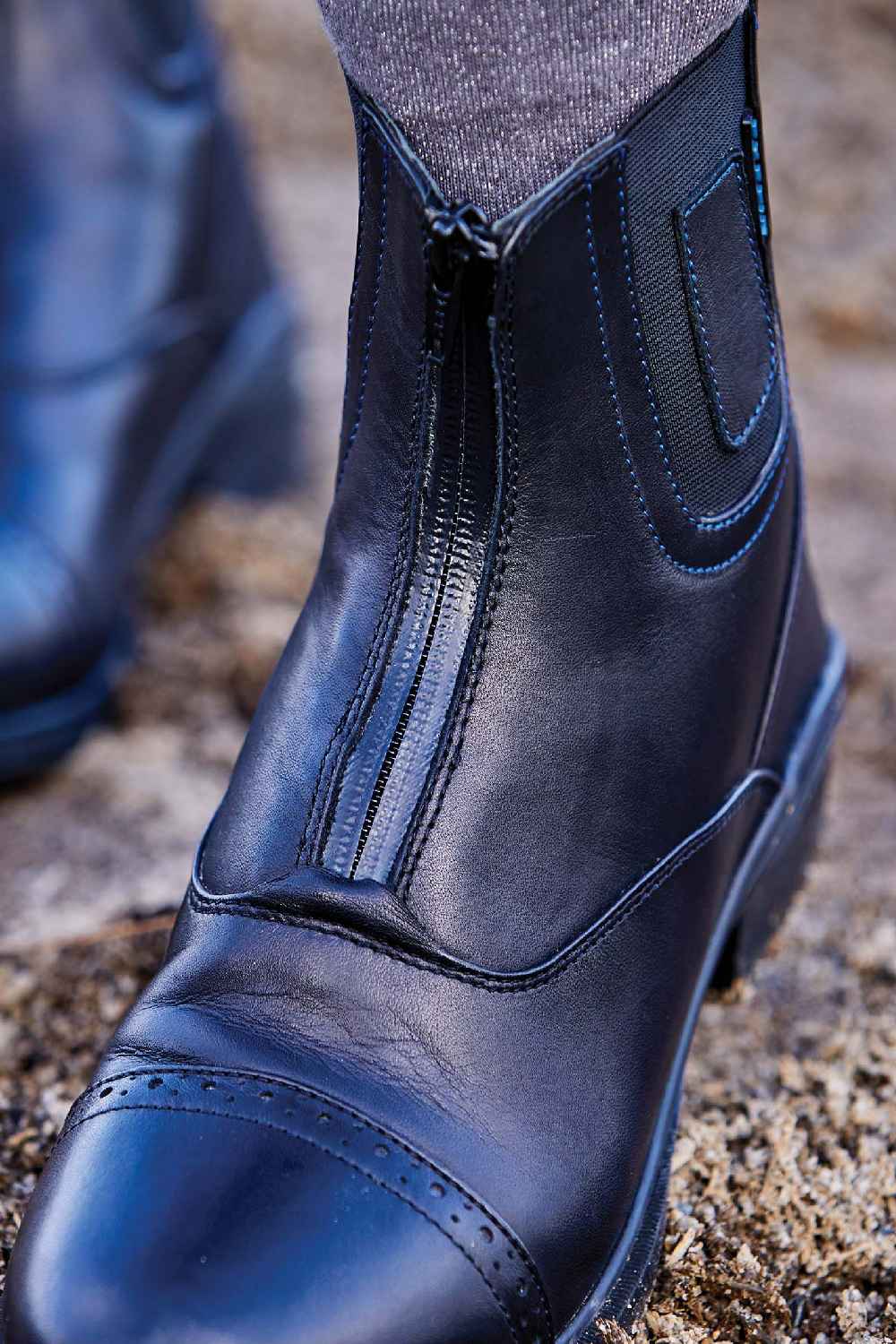 Dublin Evolution Zip Front Waterproof Paddock Boots in Black