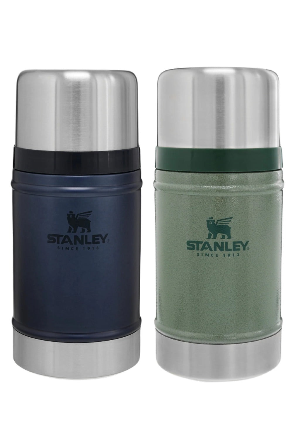 Stanley Classic Legendary Food Jar 0.7L in Nightfall and Hammertone Green