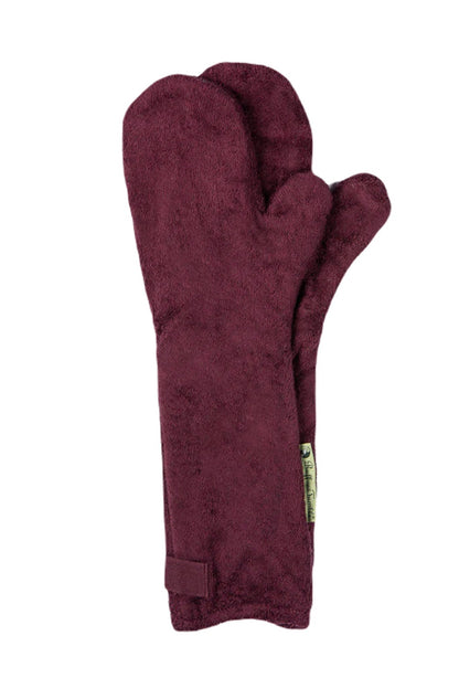 Ruff and Tumble Dog Drying Mitts in Burgundy 