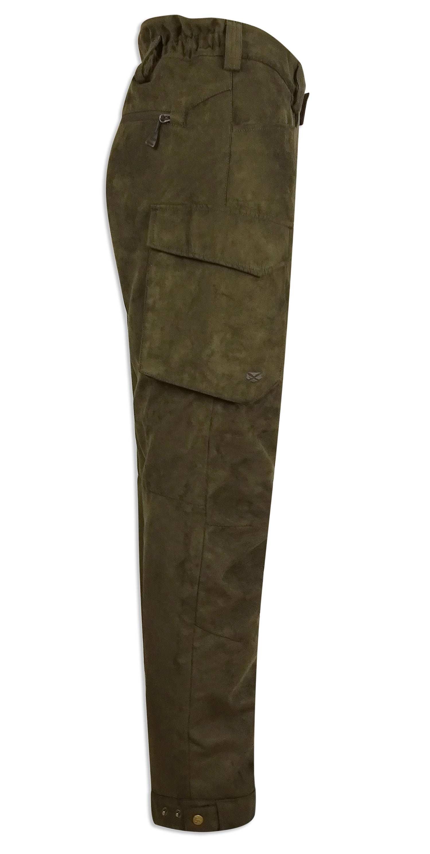 Shooting trousers with large side pocket