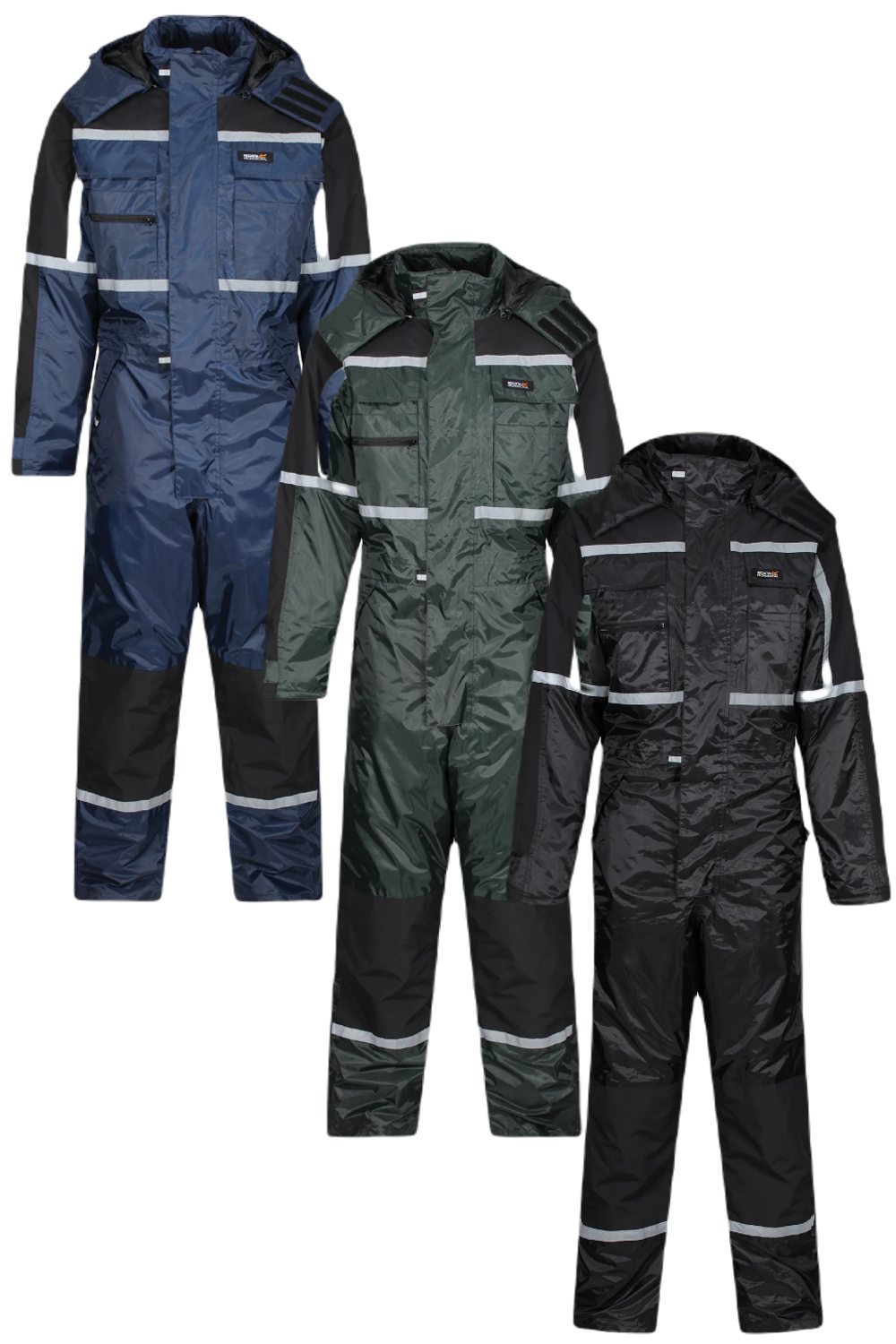 Regatta Pro Waterproof Insulated Coverall in Navy, Olive and Black 