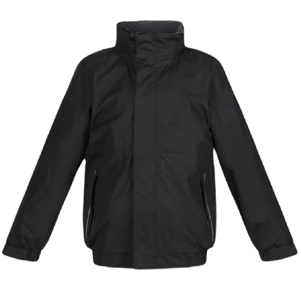 Regatta Kids Dover Fleece Lined Jacket in Black/Ash 