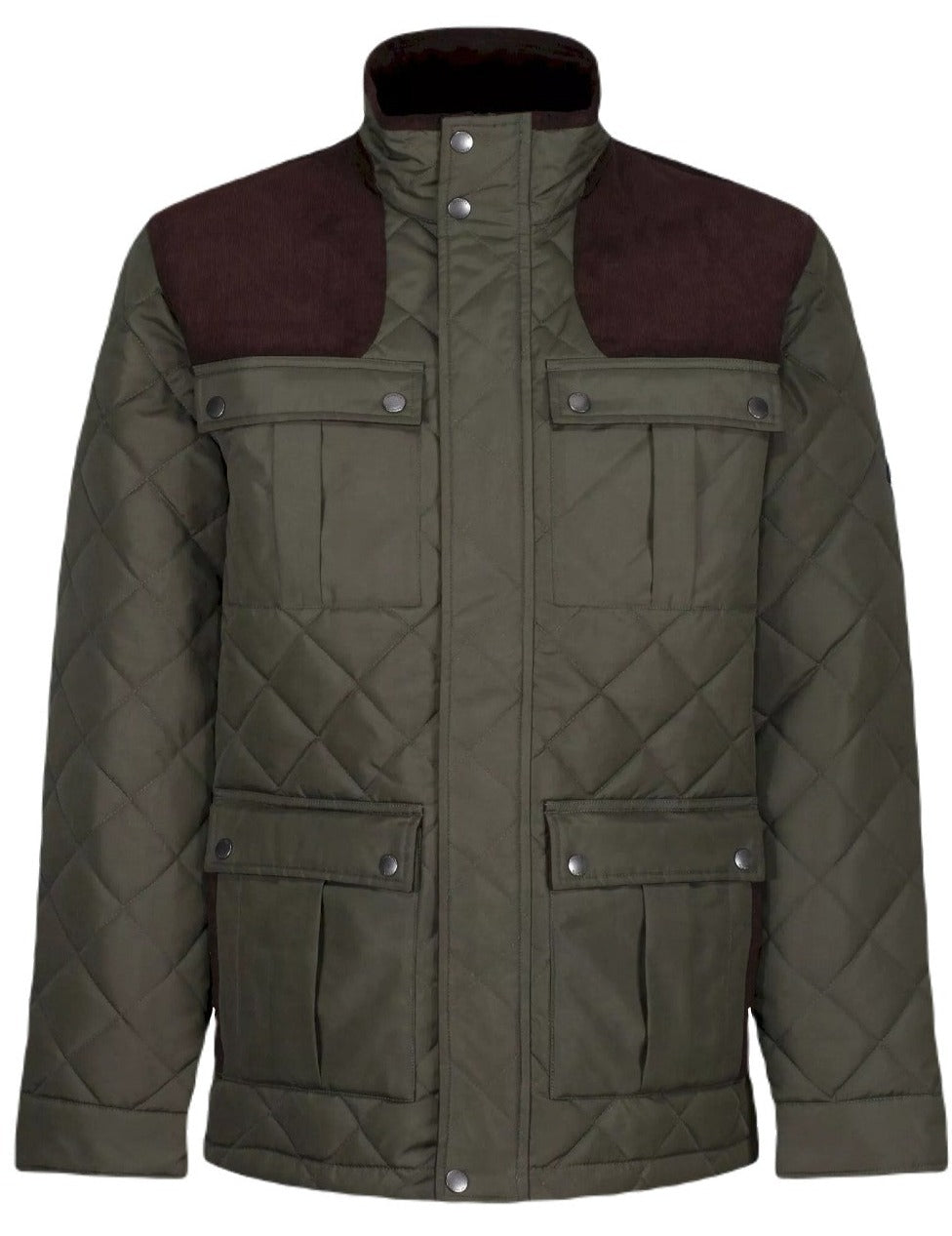 Regatta Padbury Quilted Jacket In Dark Khaki 