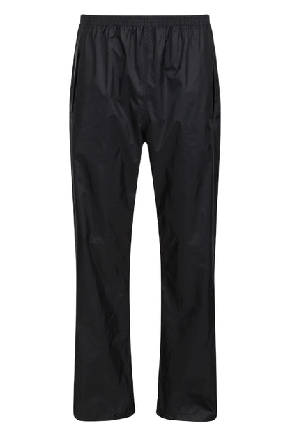 Regatta Pro Packaway Breathable Overtrousers in Black 