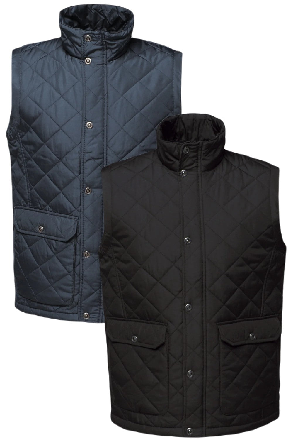 Regatta Tyler Diamond Quilt Bodywarmer in Navy and Black 