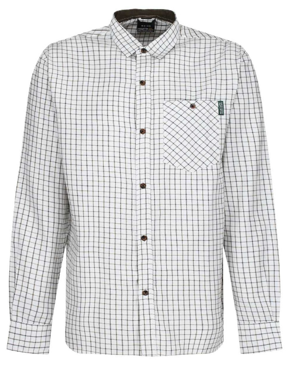 Regatta Tattersall Check Shirt in Green Check 