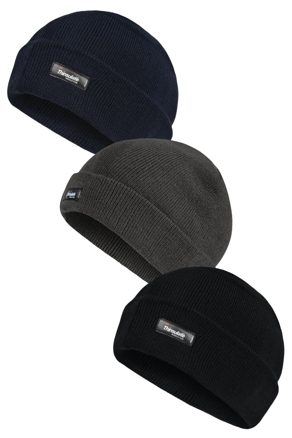 Regatta Thinsulate Acrylic Hat Navy, Seal and Black Regatta Thinsulate Acrylic Knit Hat 