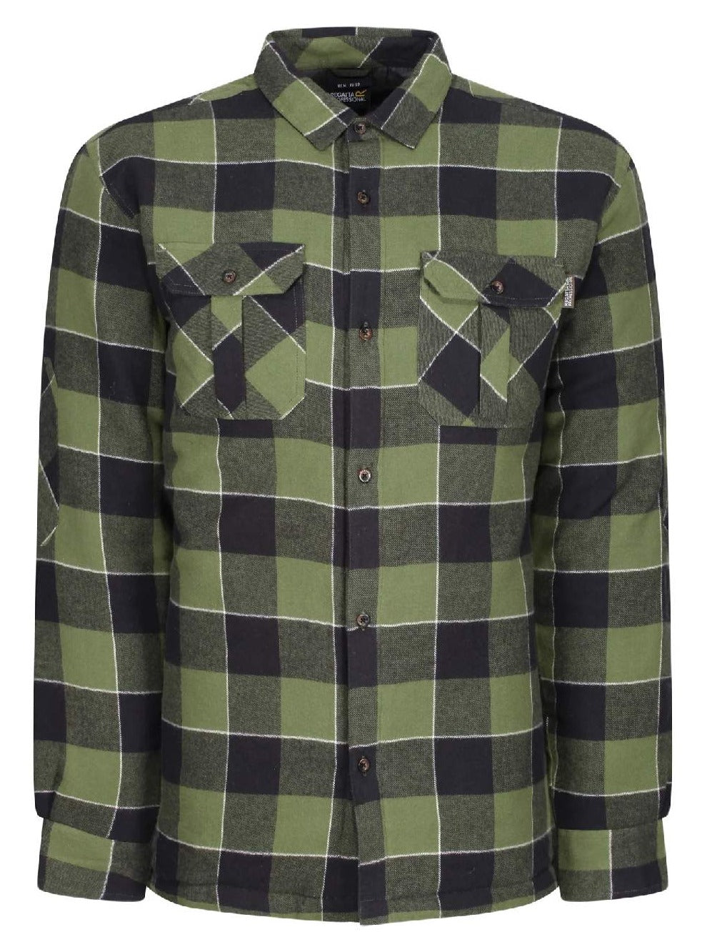 Regatta Shelford Padded Shirt in Green Check 