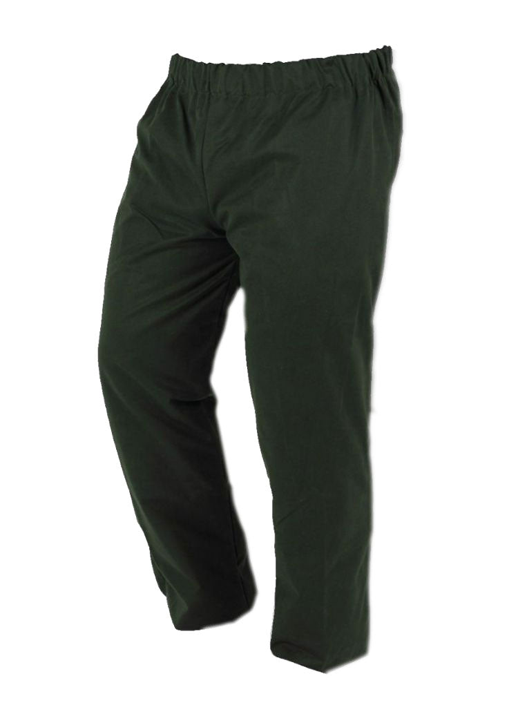 Waxed overtrousers Green Water resistant