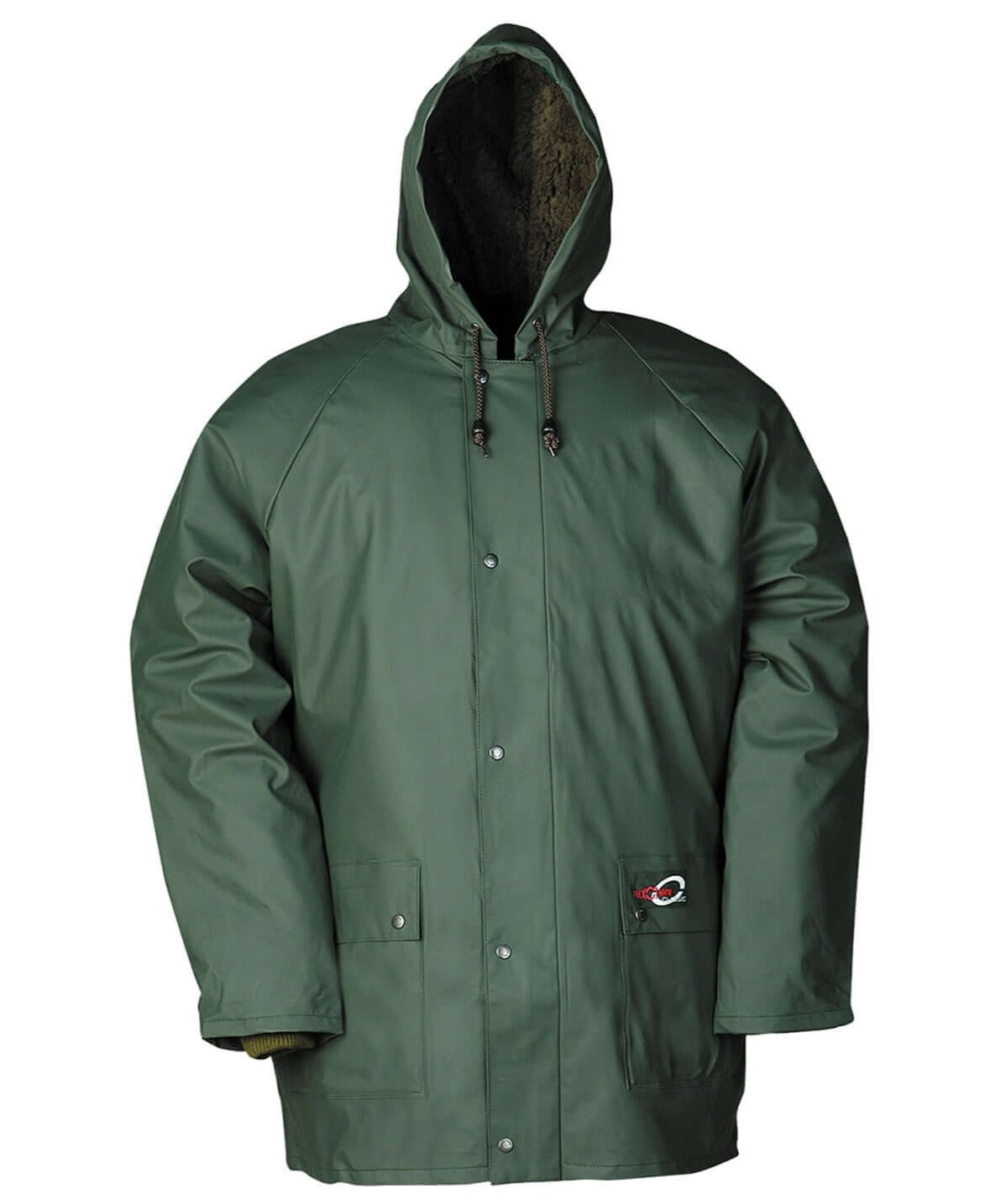 Flexothane Essential Dover Jacket in Olive Green Fleece lined waterproof.