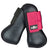 Saxon Open Front Boots | Four Colours In Black/Pink #colour_pink