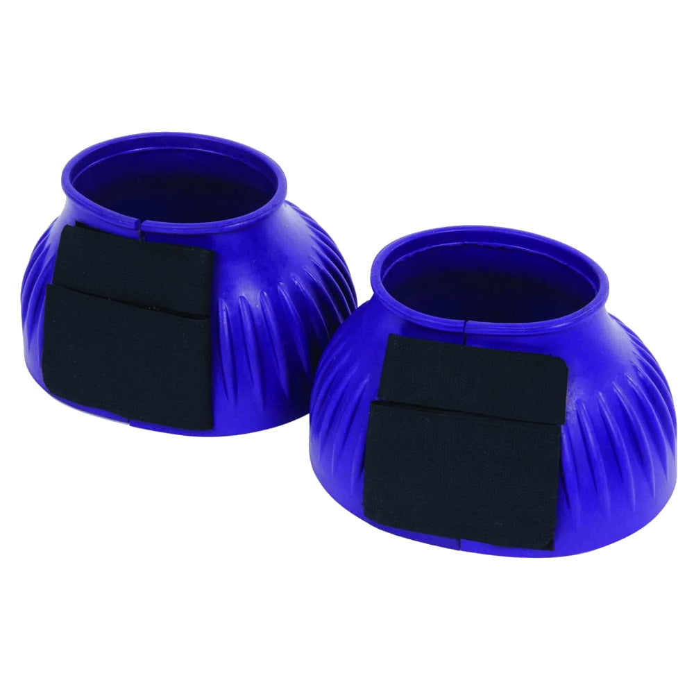 Saxon Ribbed Touch Tape Bell Boots in Purple 