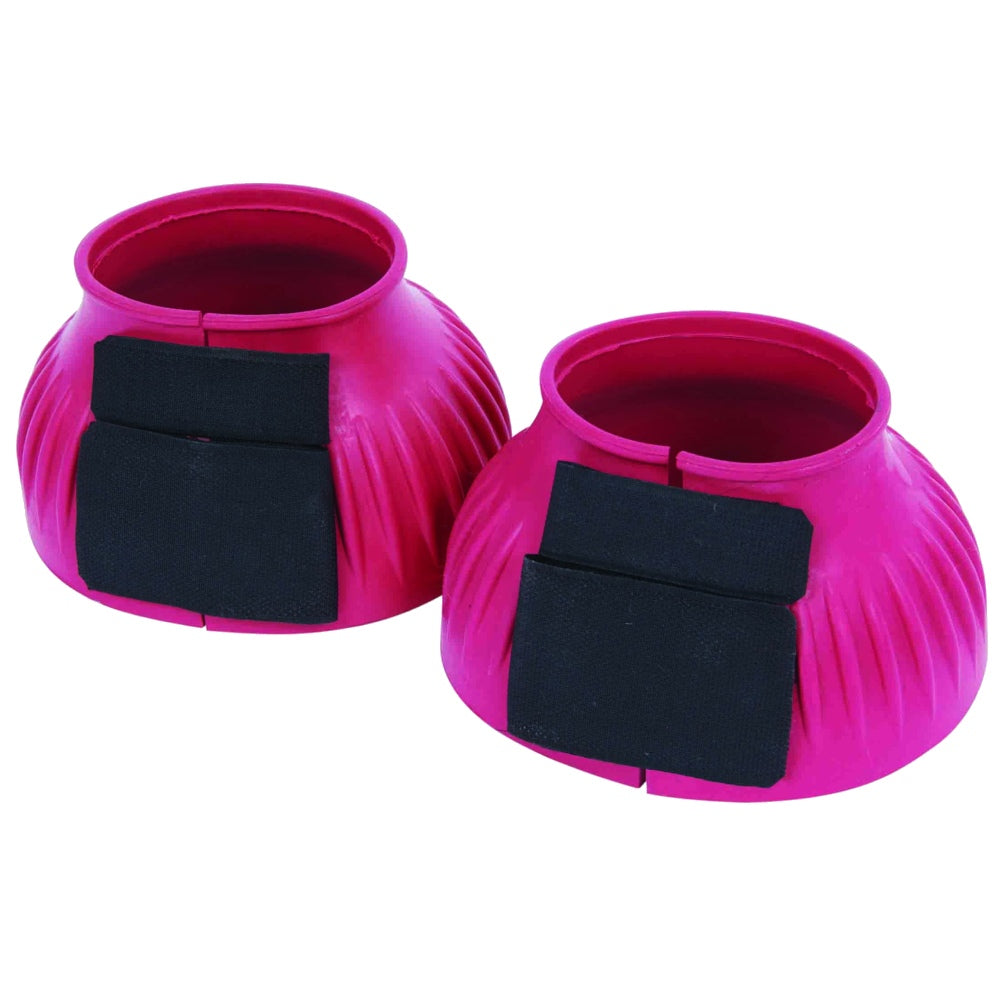 Saxon Ribbed Touch Tape Bell Boots in Pink 