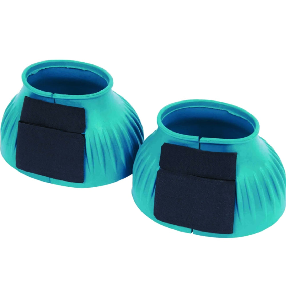 Saxon Ribbed Touch Tape Bell Boots in Turquoise 