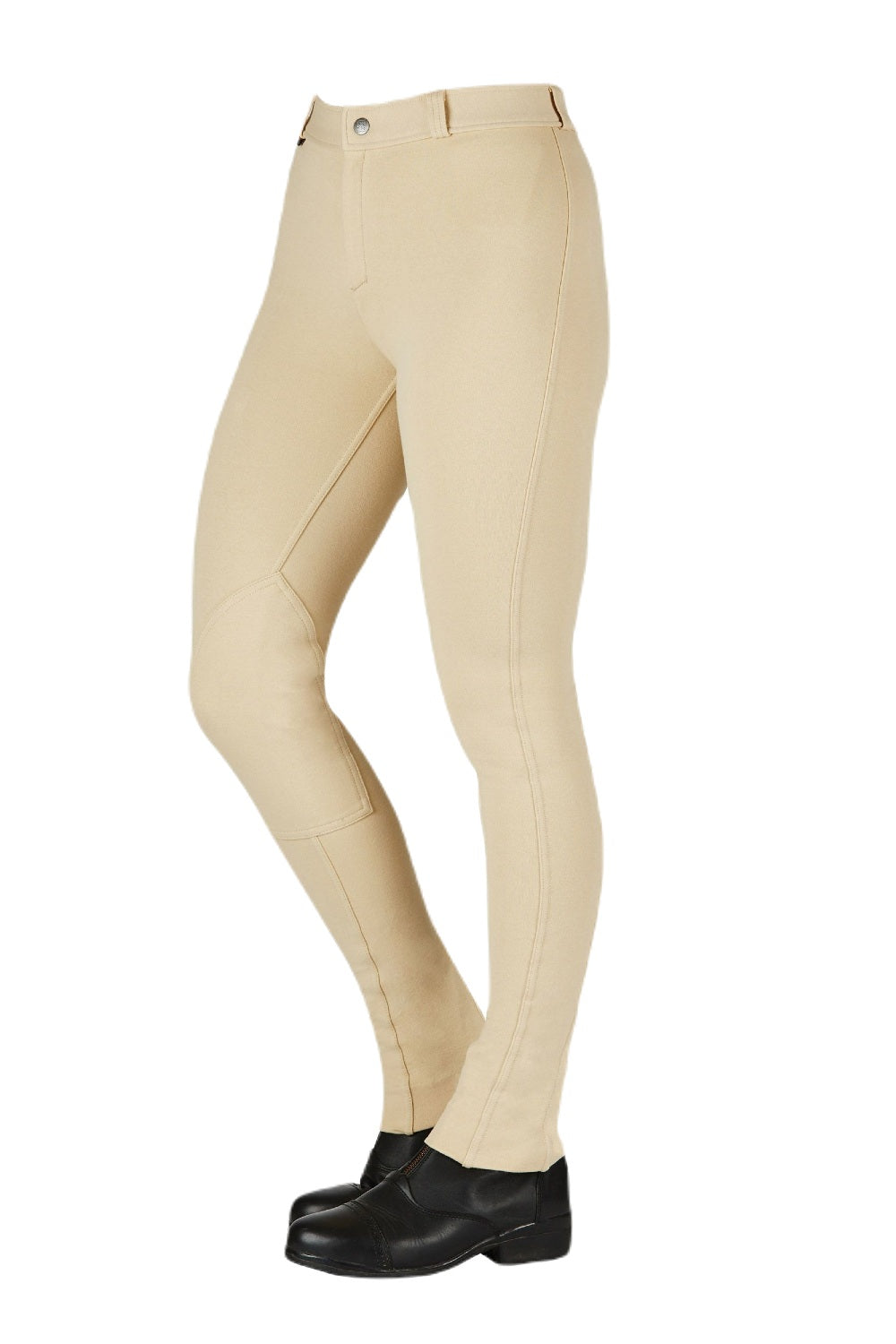 Saxon Warm Up Cotton Jodhpurs II In Beige 