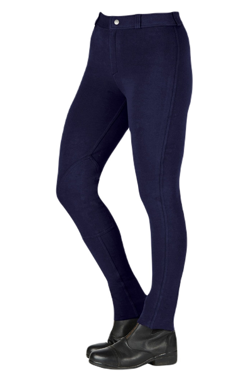 Saxon Warm Up Cotton Jodhpurs II In Navy 