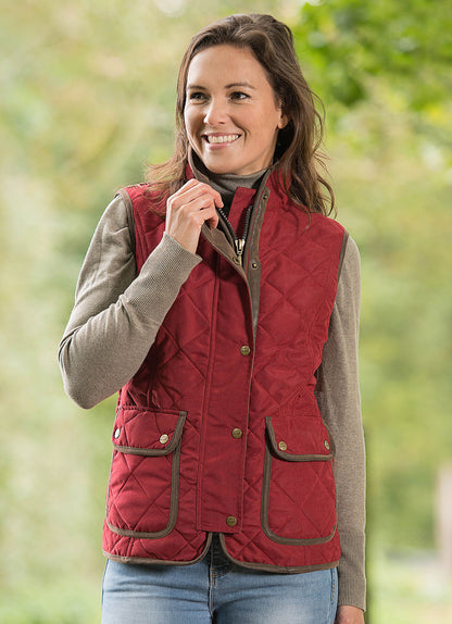 Beautiful country Scarlet Quilt Waistcoat by Baleno 
