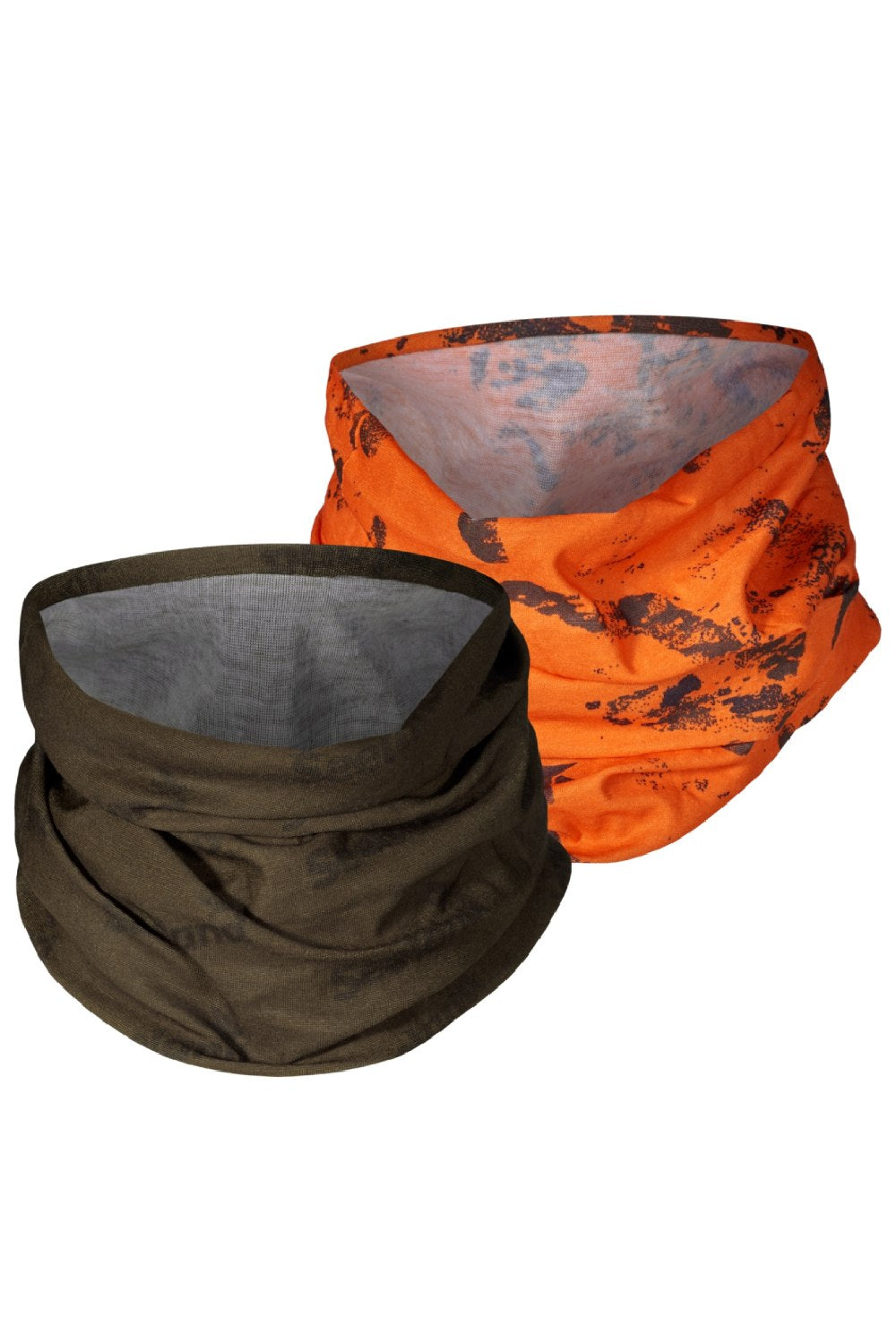 Seeland Neck Gaiter 2 Pack in Pine Green/ InVis Orange Blaze