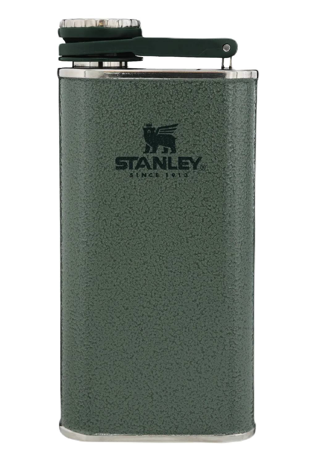 Stanley Classic Easy Fill Wide Mouth Flask 0.23L in Hammertone Green