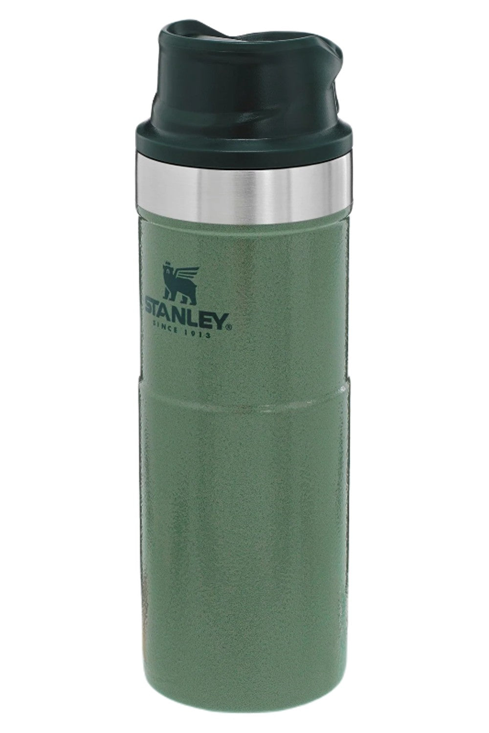 Stanley Classic Trigger Action Travel Mug 0.47L in Hammertone Green