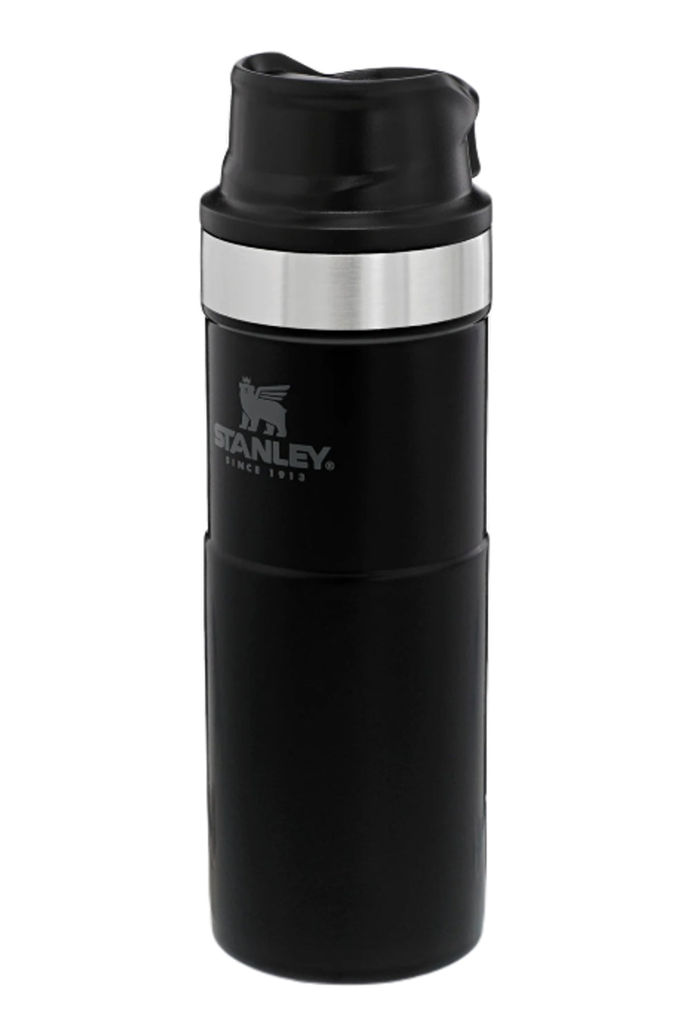 Stanley Classic Trigger Action Travel Mug 0.47L in Matte Black