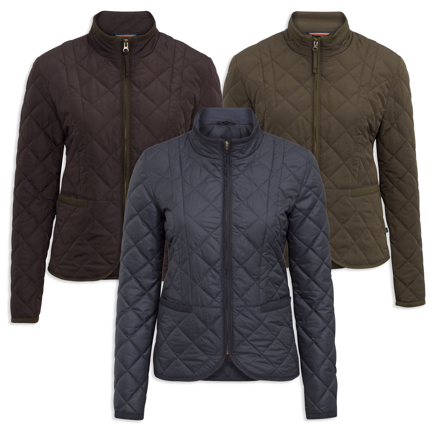 Alan Paine Surrey Quilted Jacket | Olive, Navy, Peat