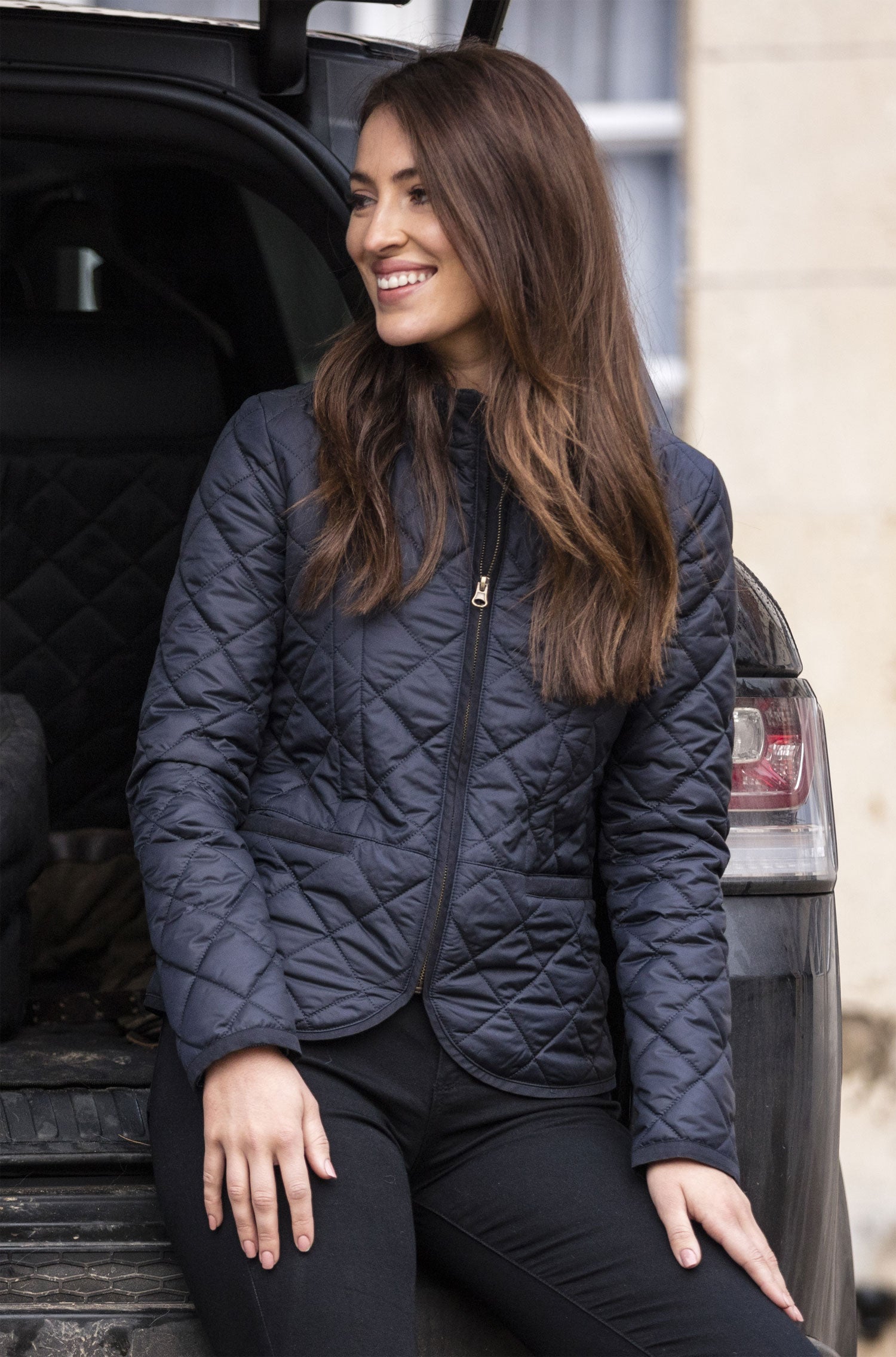 Quilted country jacket ladies best sale