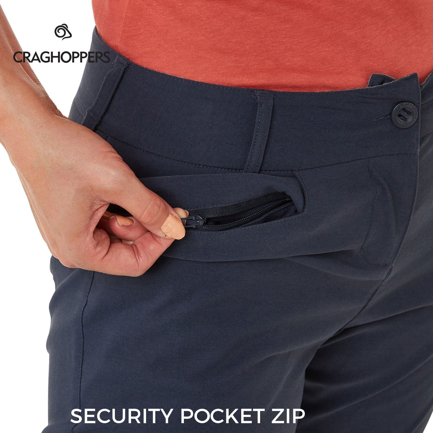 Secure zip pocket