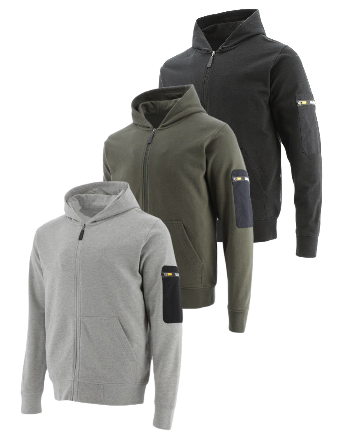 Caterpillar Loopback Full Zip Hoodie