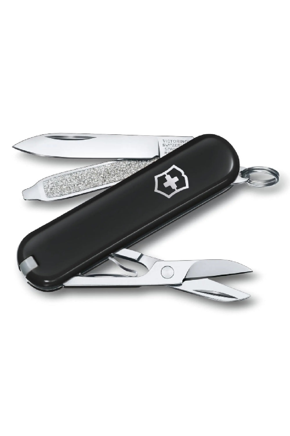 Black victorinox swiss top army knife