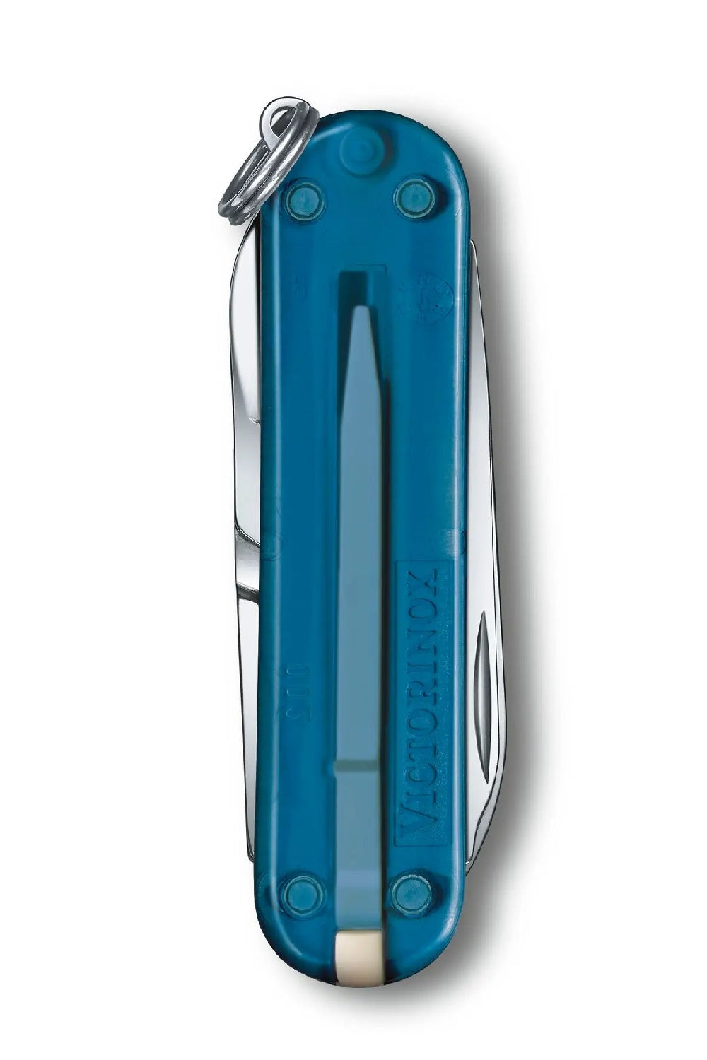 Victorinox Classic SD Transparent Swiss Army Small Pocket Knife in Sky High 