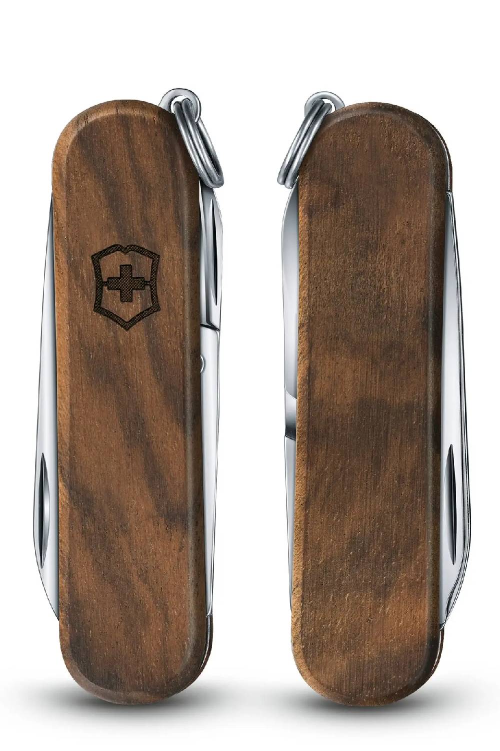 Victorinox Classic SD Wood Swiss Army Small Pocket Knife in Walnut Wood