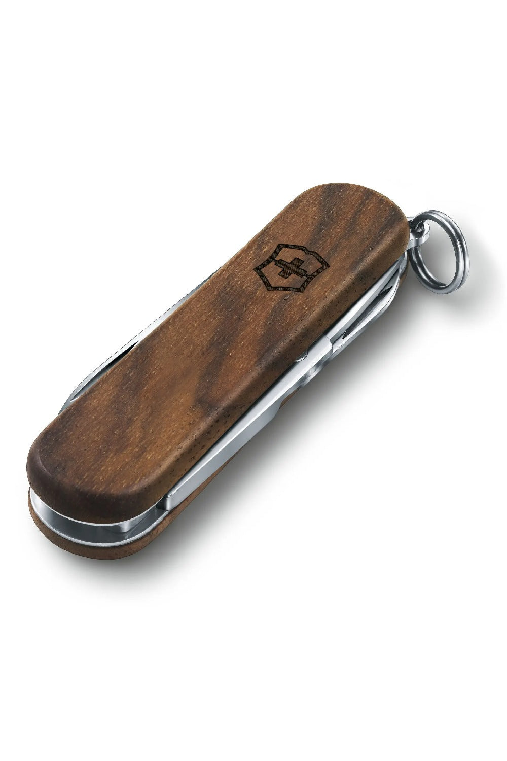 Victorinox Classic SD Wood Swiss Army Small Pocket Knife in Walnut Wood