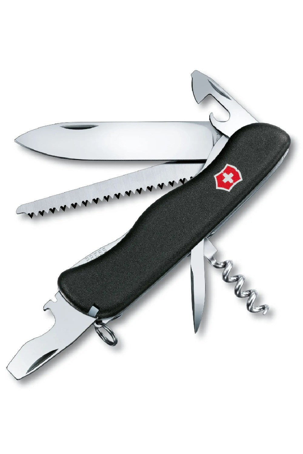 Victorinox Forester Swiss Army Large Pocket Knife with Wood Saw in Black 