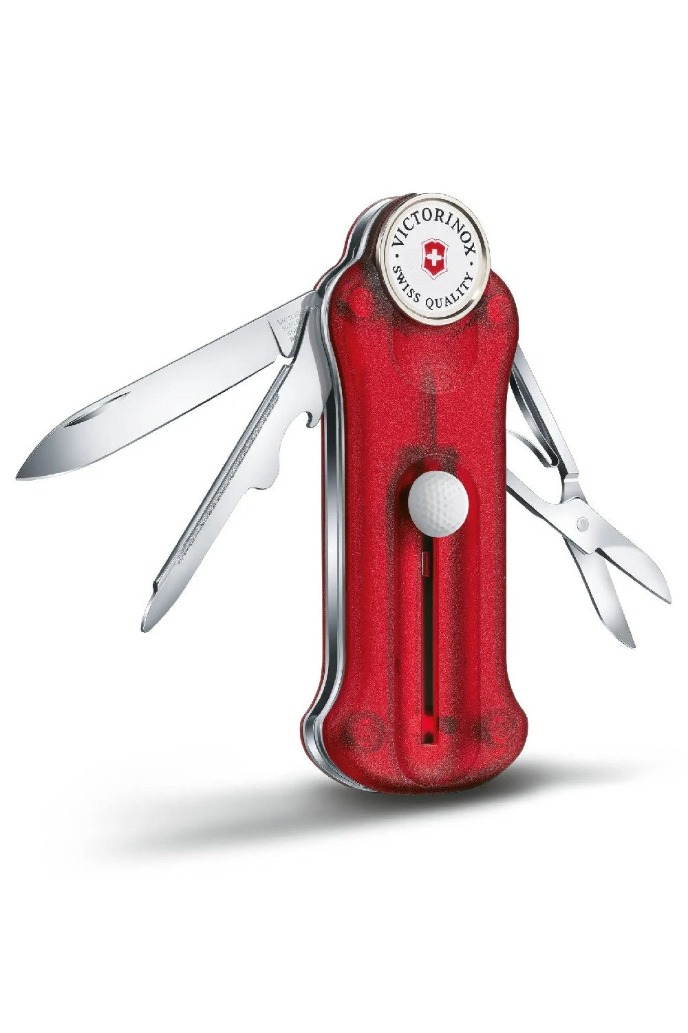 Victorinox Golf Tool Swiss Army Knife in Red Transparent