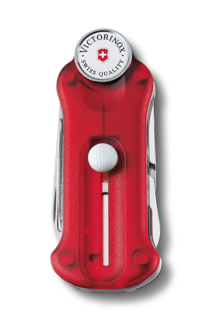 Victorinox Golf Tool Swiss Army Knife in Red Transparent