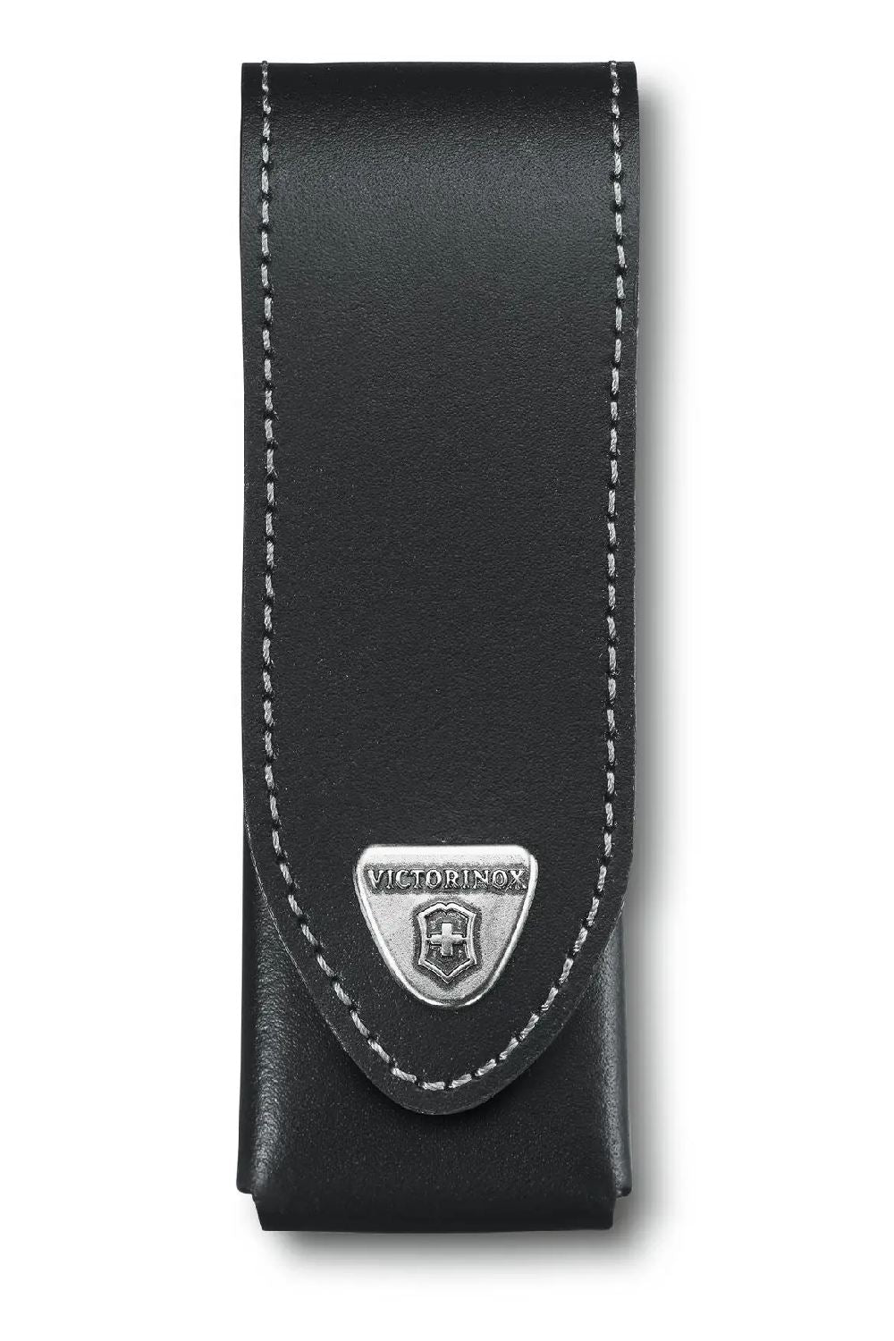 Victorinox Leather Belt Pouch with Hook-and-loop Fastener in Black Large 