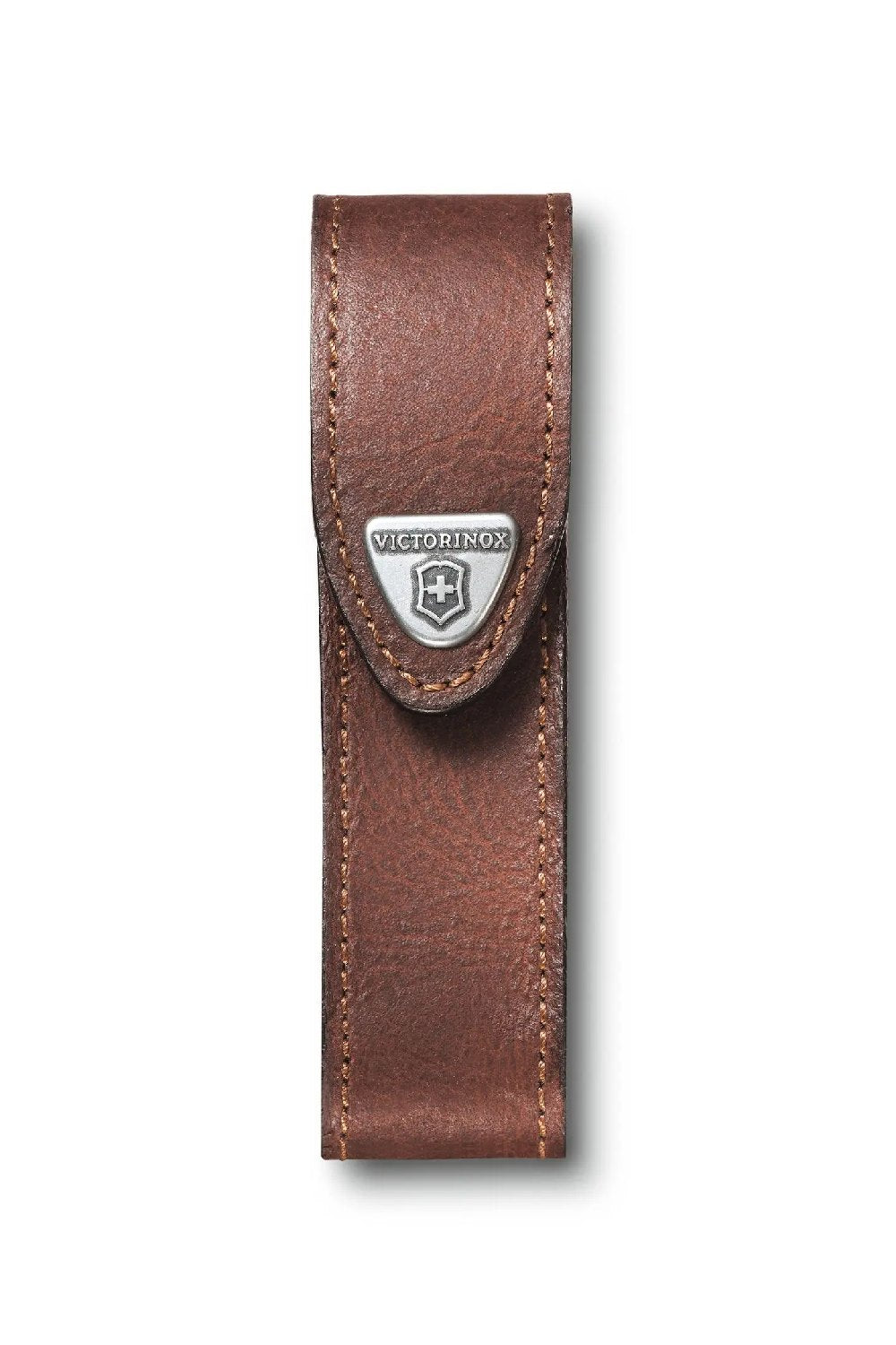 Victorinox Leather Belt Pouch with Hook-and-loop Fastener in Brown Medium 