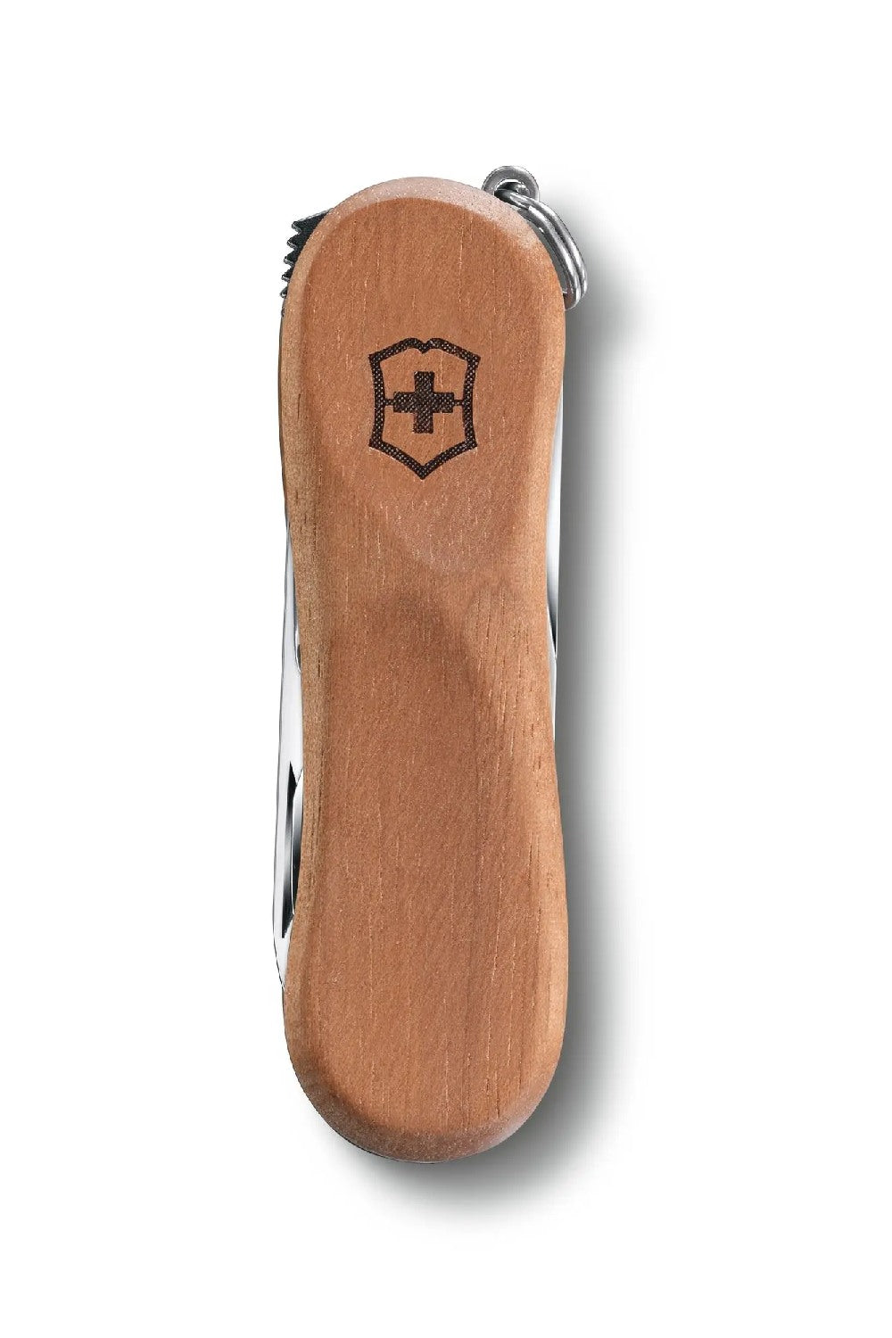 Victorinox Nail Clip Wood 580 Swiss Army Small Pocket Knife in Walnut Wood