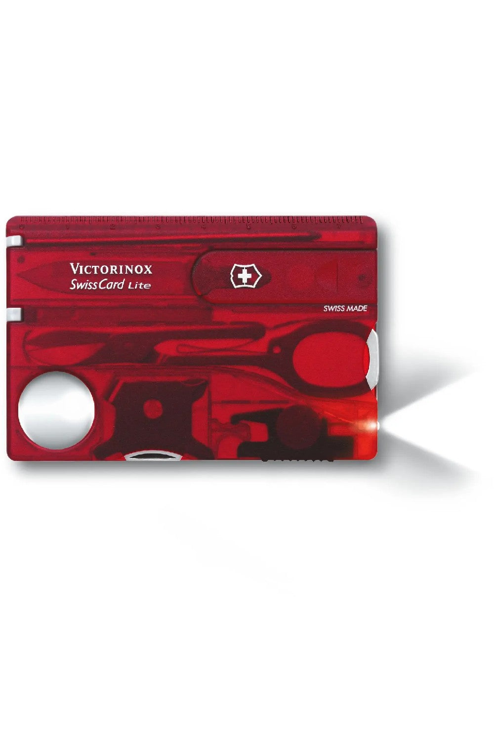 Victorinox Swiss Card Lite in Red Transparent 