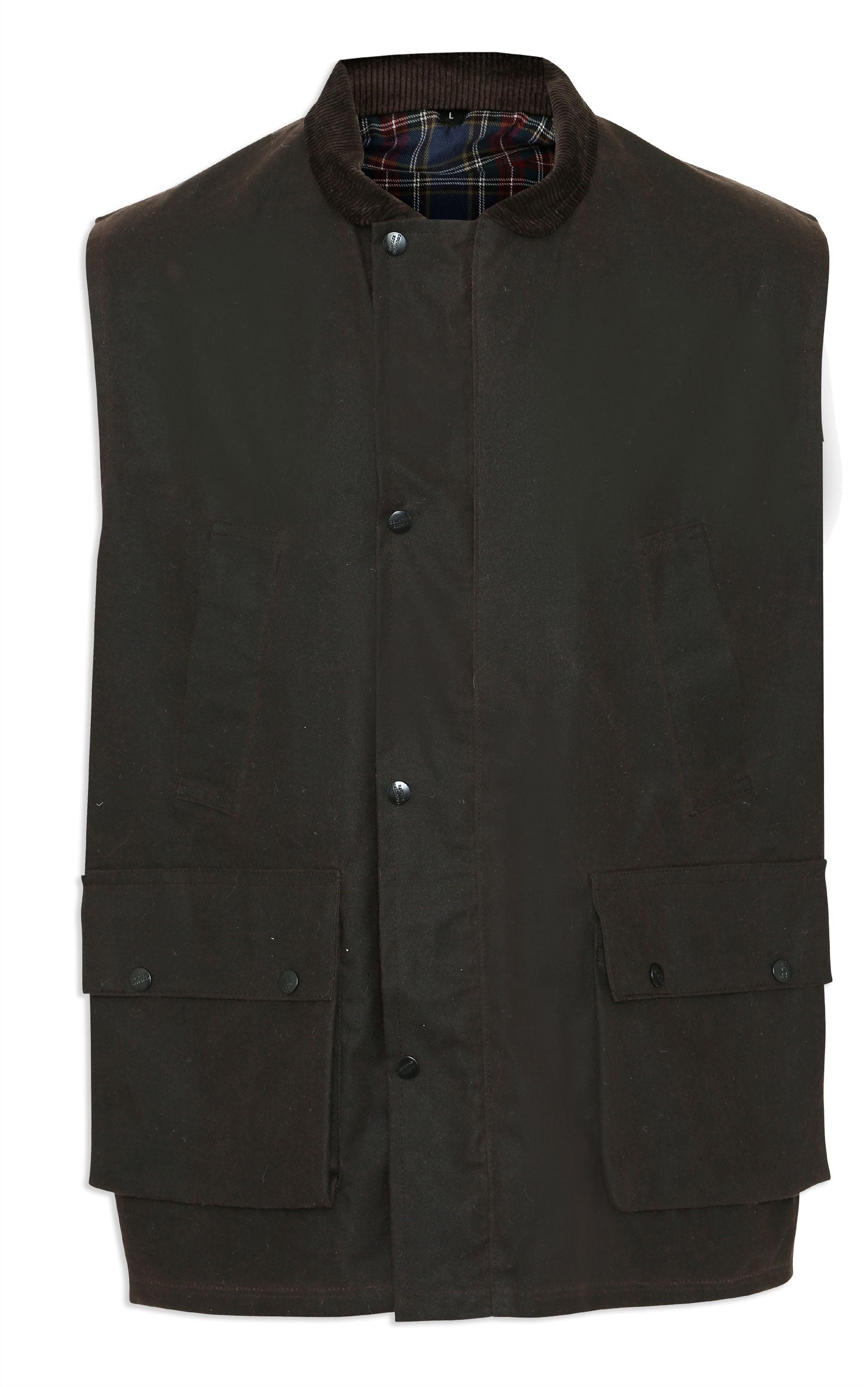 Brown Champion Lanark Wax Cotton Waistcoat 