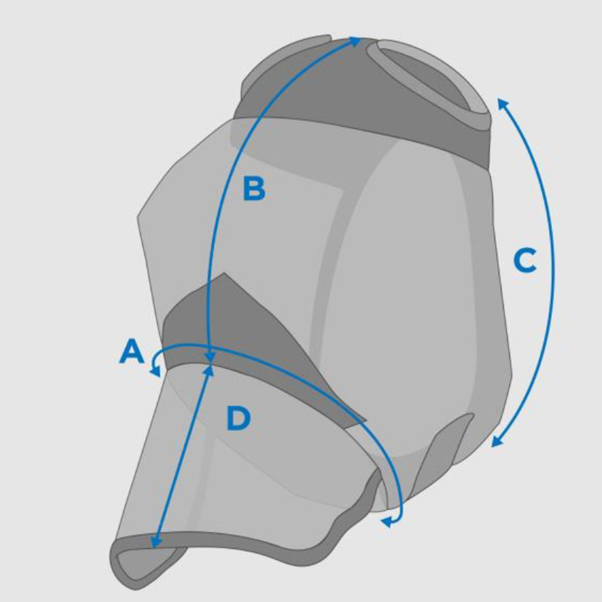 WeatherBeeta Comfitec Durable Mesh Mask With Nose Size Chart Reference 