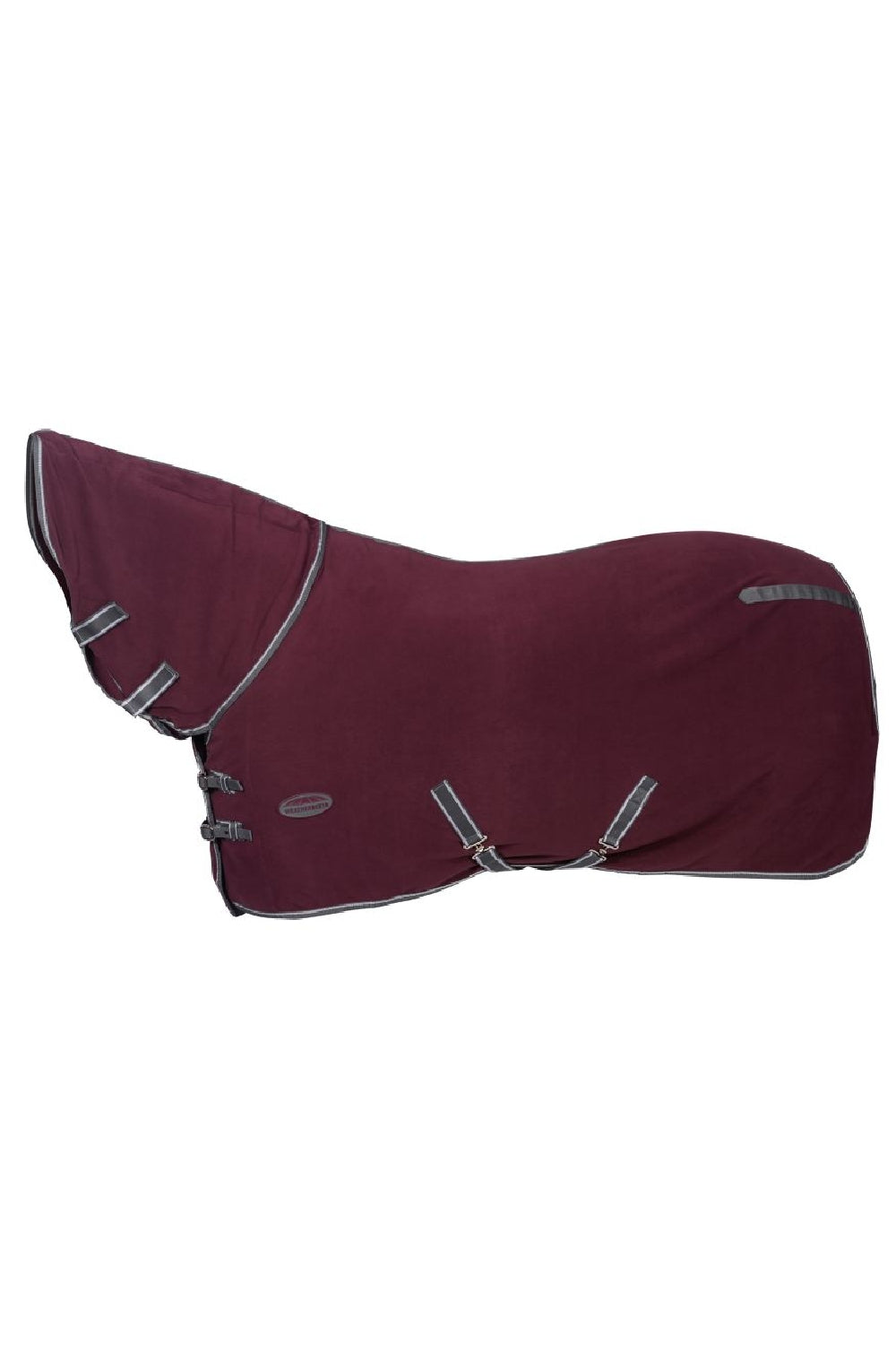 WeatherBeeta Fleece Cooler Combo Neck in Maroon/Grey/White 