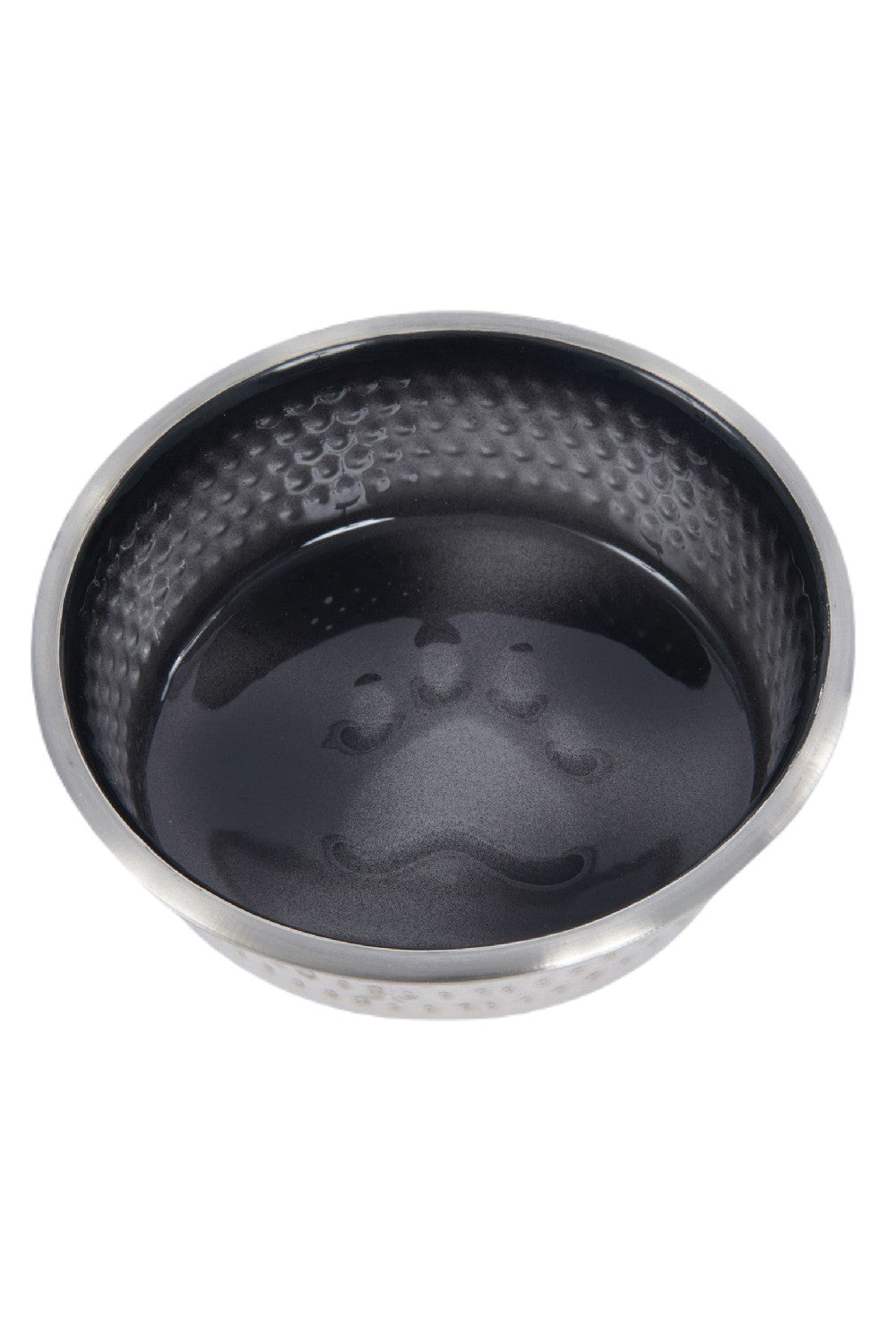 WeatherBeeta Non-Slip Stainless Shade Dog Bowl in Black 
