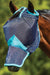 WeatherBeeta ComFiTec Deluxe Fine Mesh Mask With Nose in Navy/Turquoise #colour_navy-turquoise