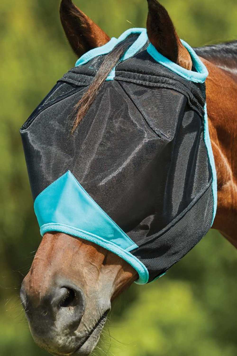 WeatherBeeta ComFiTec Deluxe Fine Mesh Mask | Two Colours In Black/Turquoise