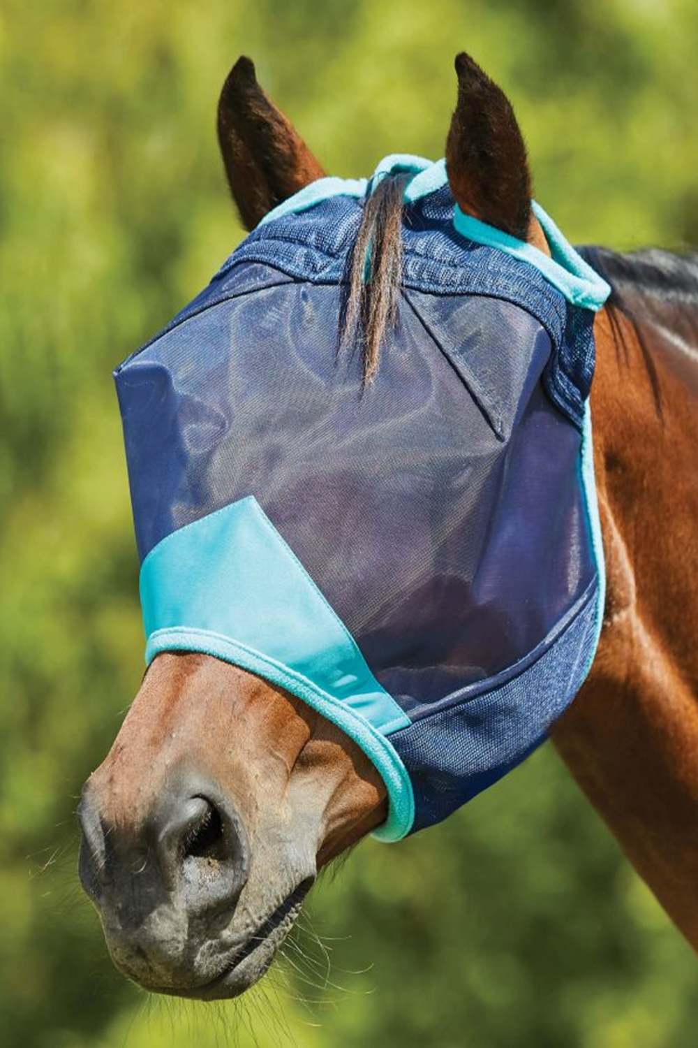 WeatherBeeta ComFiTec Deluxe Fine Mesh Mask | Two Colours In Navy/Turquoise
