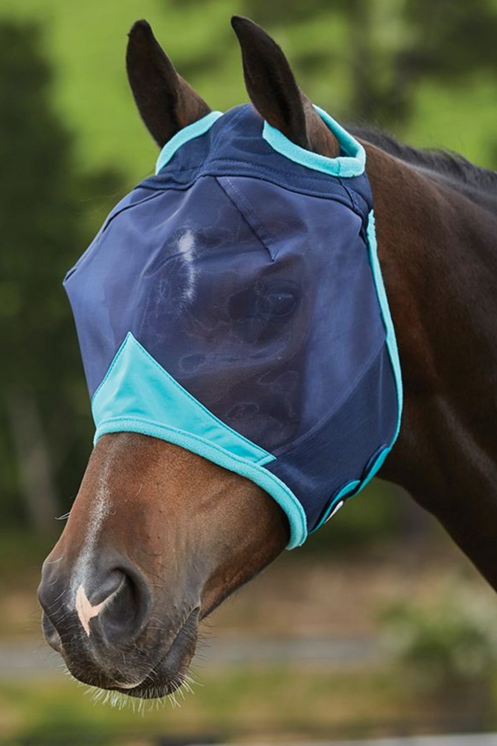 WeatherBeeta ComFiTec Fine Mesh Mask | Two Colours In Navy/Turquoise